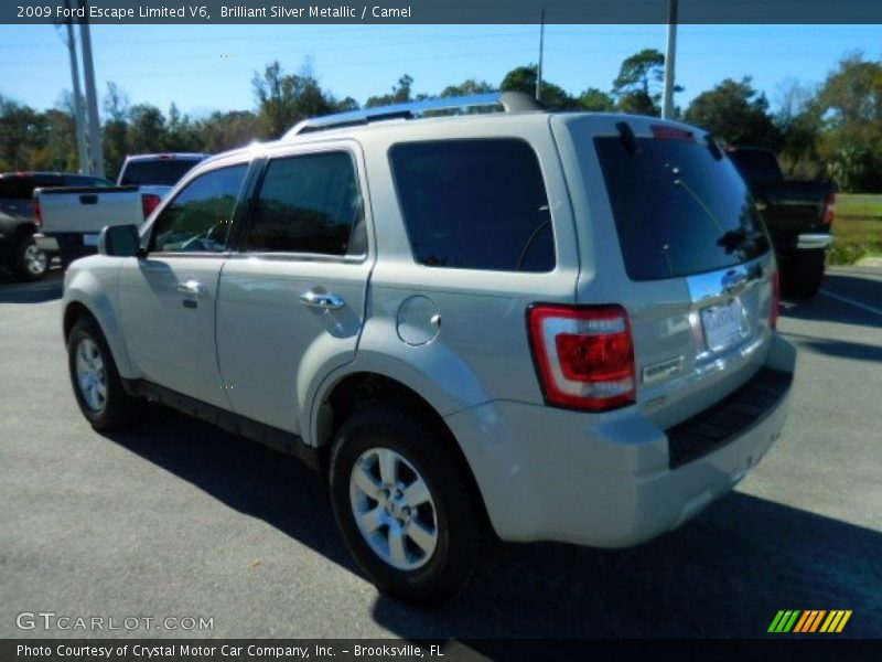 Brilliant Silver Metallic / Camel 2009 Ford Escape Limited V6
