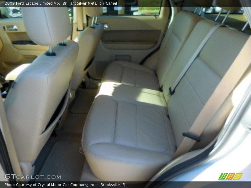 Brilliant Silver Metallic / Camel 2009 Ford Escape Limited V6