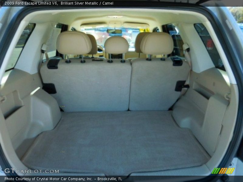 Brilliant Silver Metallic / Camel 2009 Ford Escape Limited V6