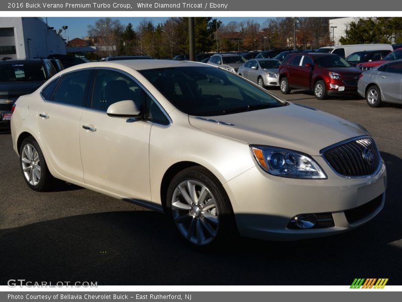 White Diamond Tricoat / Ebony 2016 Buick Verano Premium Turbo Group