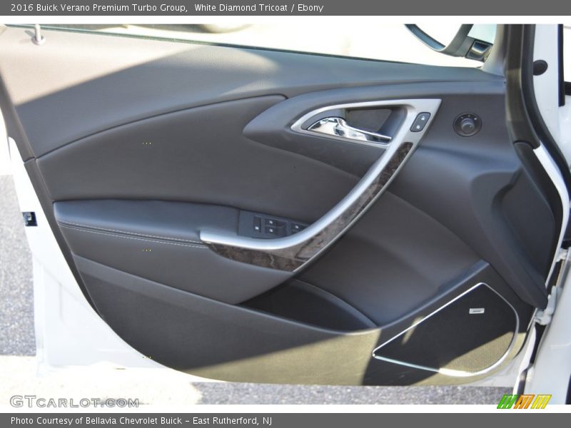 White Diamond Tricoat / Ebony 2016 Buick Verano Premium Turbo Group