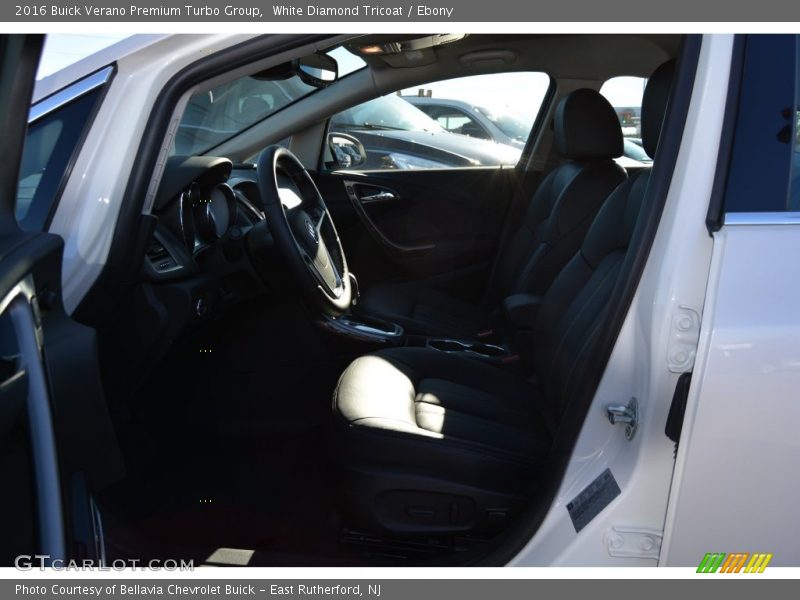 White Diamond Tricoat / Ebony 2016 Buick Verano Premium Turbo Group