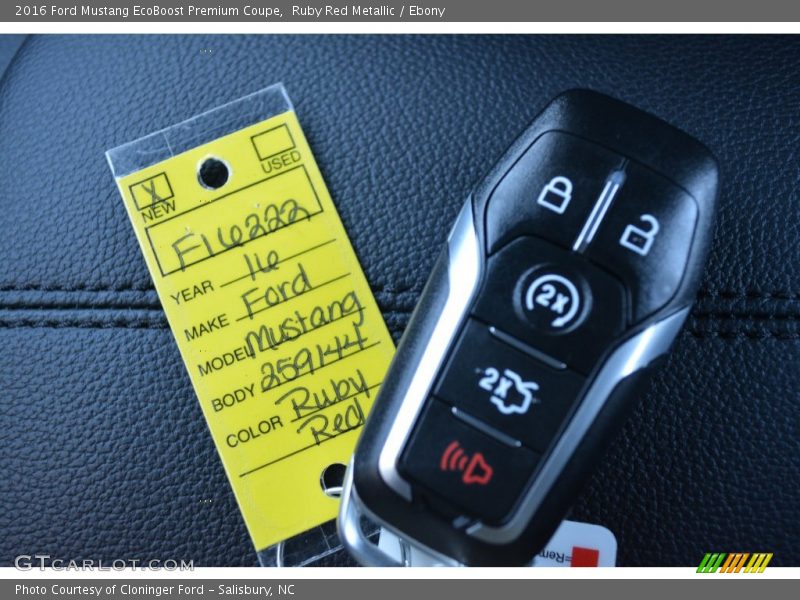 Ruby Red Metallic / Ebony 2016 Ford Mustang EcoBoost Premium Coupe