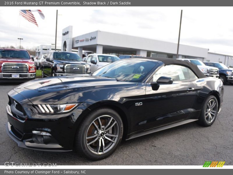 Shadow Black / Dark Saddle 2016 Ford Mustang GT Premium Convertible