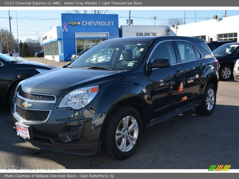 Ashen Gray Metallic / Light Titanium/Jet Black 2013 Chevrolet Equinox LS AWD