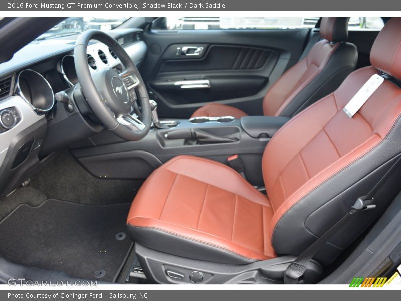 Front Seat of 2016 Mustang GT Premium Convertible