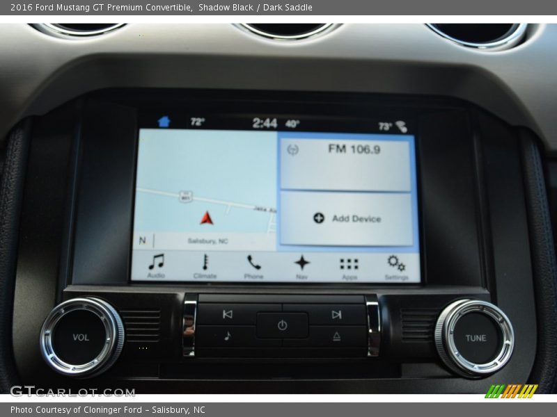 Shadow Black / Dark Saddle 2016 Ford Mustang GT Premium Convertible