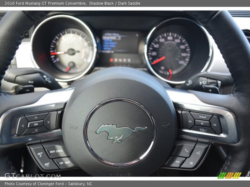 Shadow Black / Dark Saddle 2016 Ford Mustang GT Premium Convertible