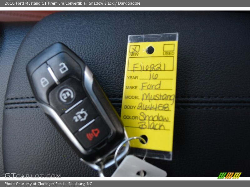 Shadow Black / Dark Saddle 2016 Ford Mustang GT Premium Convertible