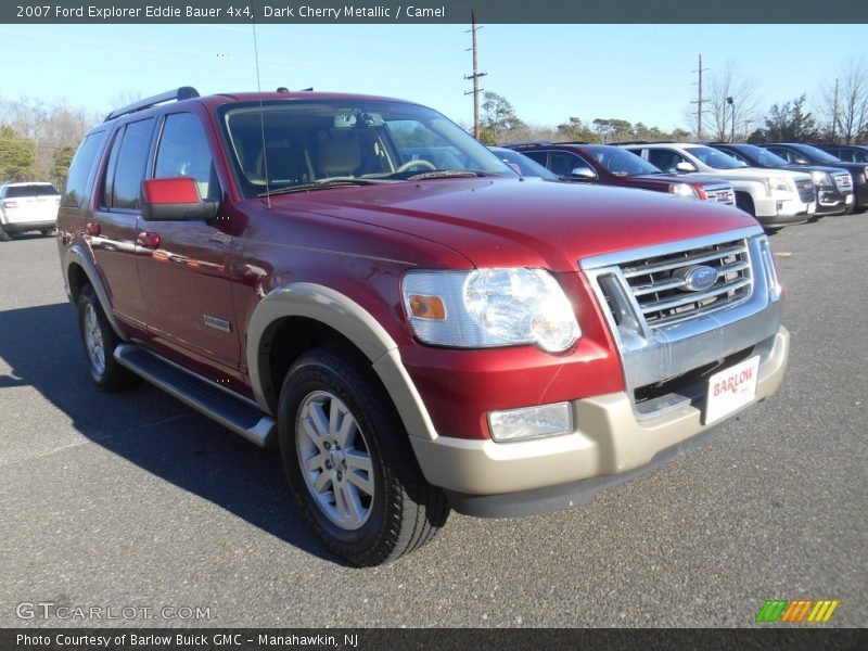 Dark Cherry Metallic / Camel 2007 Ford Explorer Eddie Bauer 4x4