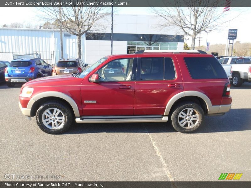 Dark Cherry Metallic / Camel 2007 Ford Explorer Eddie Bauer 4x4
