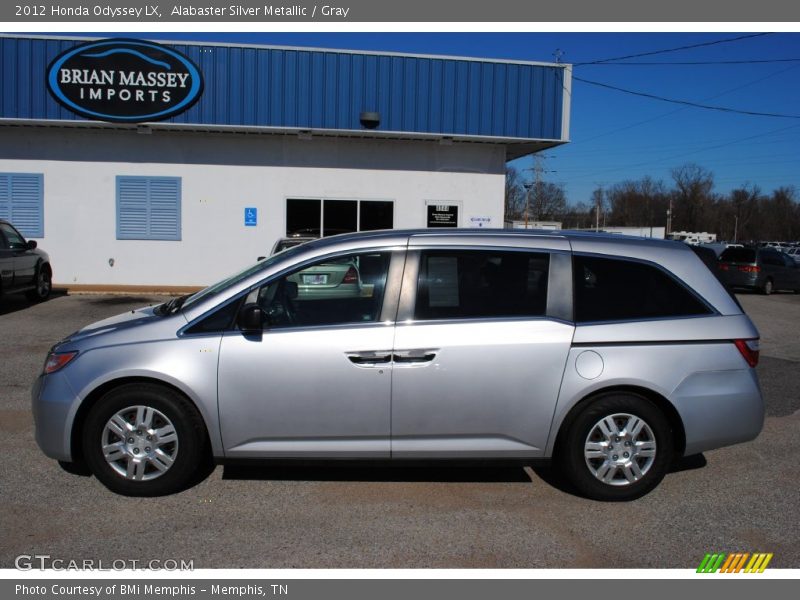 Alabaster Silver Metallic / Gray 2012 Honda Odyssey LX