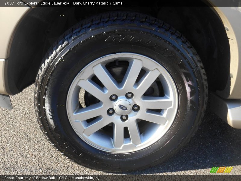 Dark Cherry Metallic / Camel 2007 Ford Explorer Eddie Bauer 4x4