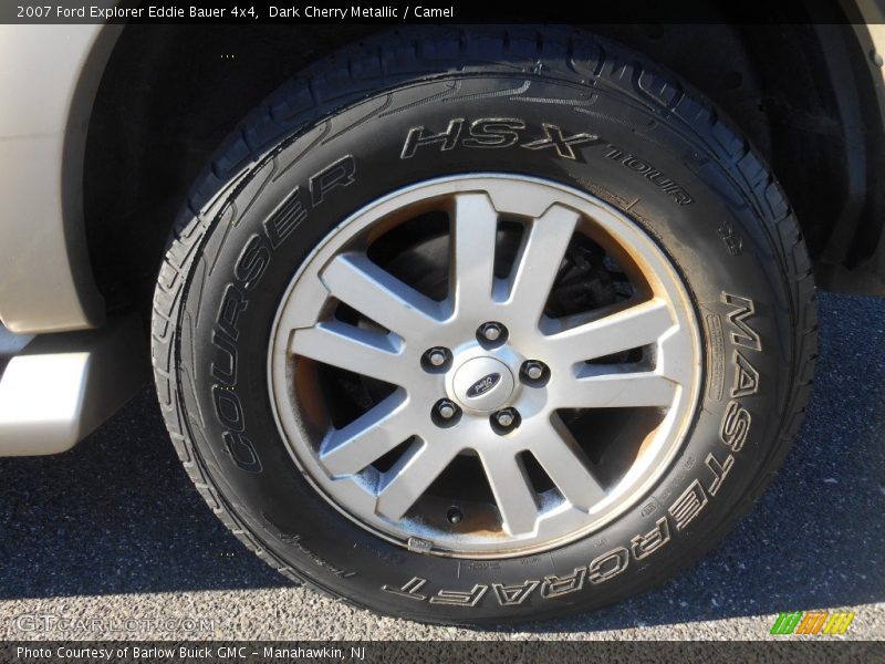 Dark Cherry Metallic / Camel 2007 Ford Explorer Eddie Bauer 4x4