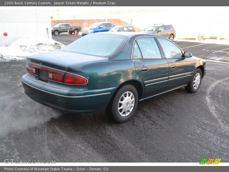 Jasper Green Metallic / Medium Gray 2000 Buick Century Custom