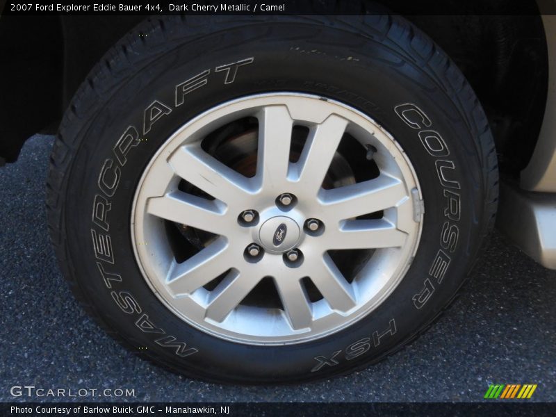 Dark Cherry Metallic / Camel 2007 Ford Explorer Eddie Bauer 4x4