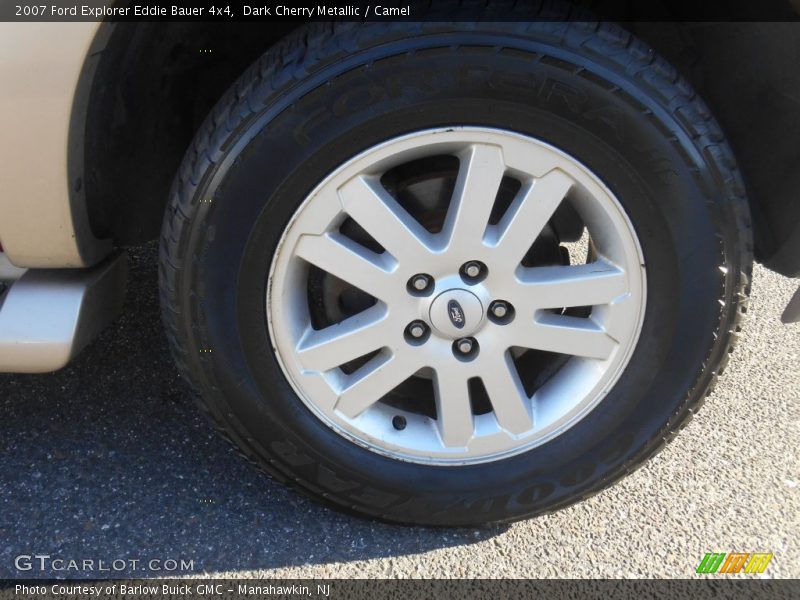 Dark Cherry Metallic / Camel 2007 Ford Explorer Eddie Bauer 4x4