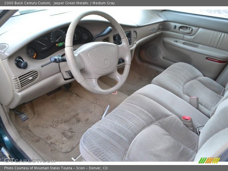 Jasper Green Metallic / Medium Gray 2000 Buick Century Custom