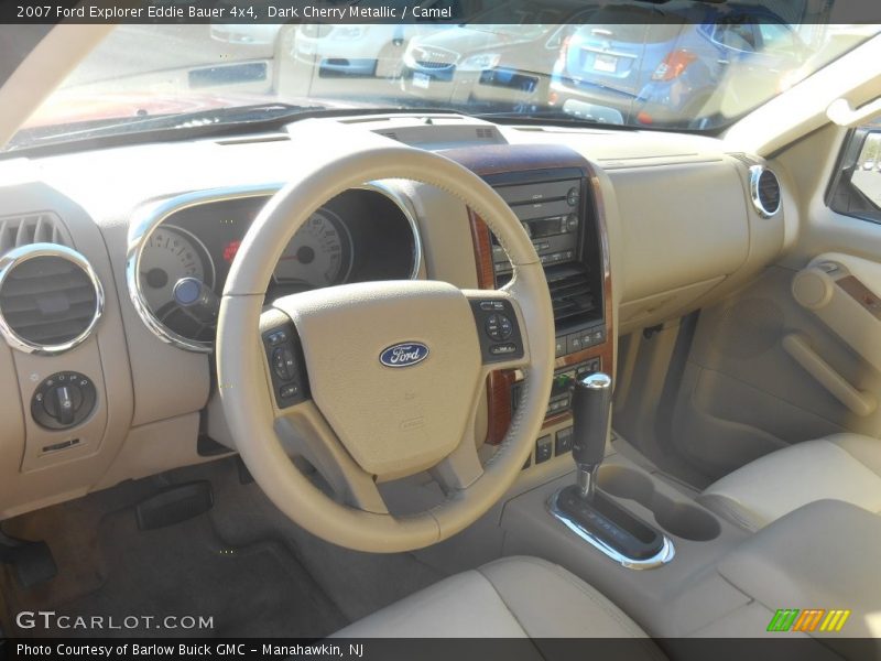Dark Cherry Metallic / Camel 2007 Ford Explorer Eddie Bauer 4x4