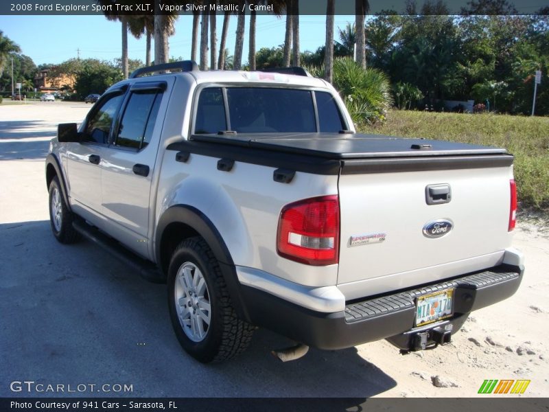 Vapor Silver Metallic / Camel 2008 Ford Explorer Sport Trac XLT