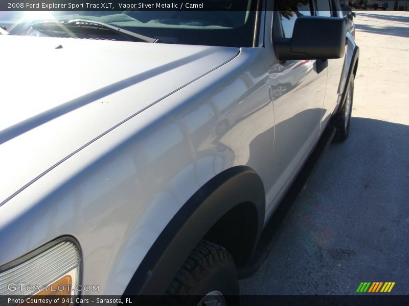 Vapor Silver Metallic / Camel 2008 Ford Explorer Sport Trac XLT