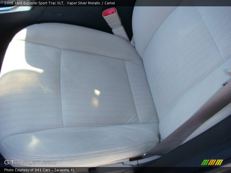 Vapor Silver Metallic / Camel 2008 Ford Explorer Sport Trac XLT