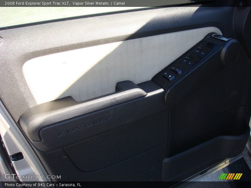 Vapor Silver Metallic / Camel 2008 Ford Explorer Sport Trac XLT