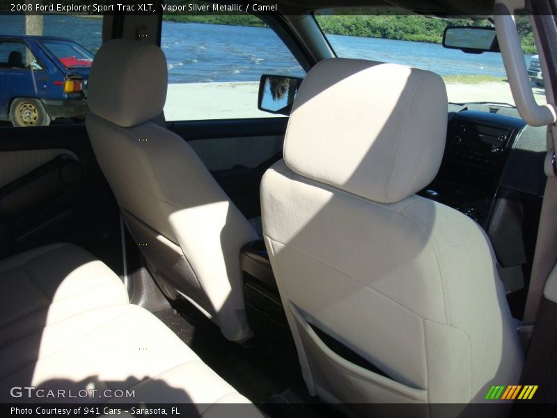 Vapor Silver Metallic / Camel 2008 Ford Explorer Sport Trac XLT