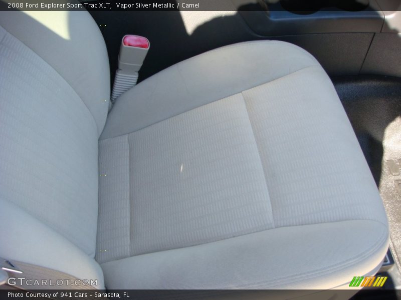 Vapor Silver Metallic / Camel 2008 Ford Explorer Sport Trac XLT