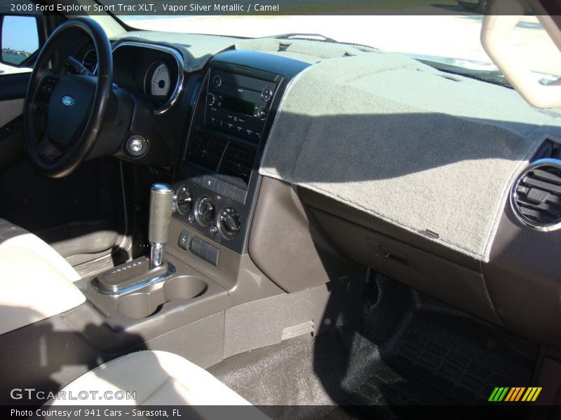 Vapor Silver Metallic / Camel 2008 Ford Explorer Sport Trac XLT