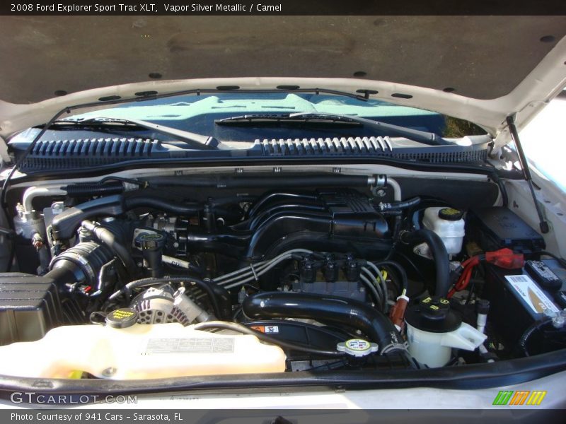 Vapor Silver Metallic / Camel 2008 Ford Explorer Sport Trac XLT