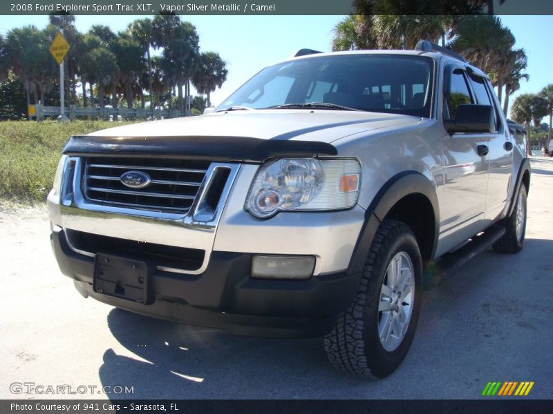 Vapor Silver Metallic / Camel 2008 Ford Explorer Sport Trac XLT