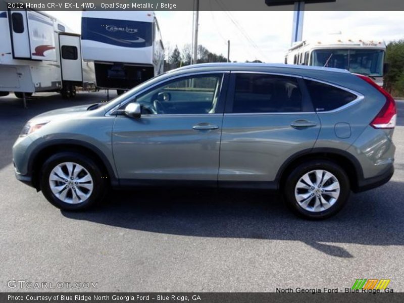 Opal Sage Metallic / Beige 2012 Honda CR-V EX-L 4WD