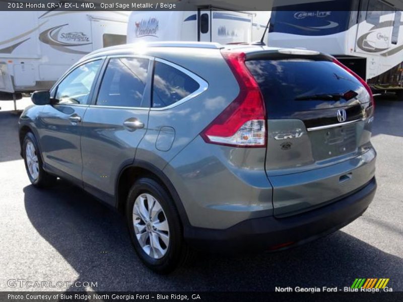 Opal Sage Metallic / Beige 2012 Honda CR-V EX-L 4WD