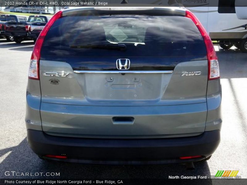 Opal Sage Metallic / Beige 2012 Honda CR-V EX-L 4WD