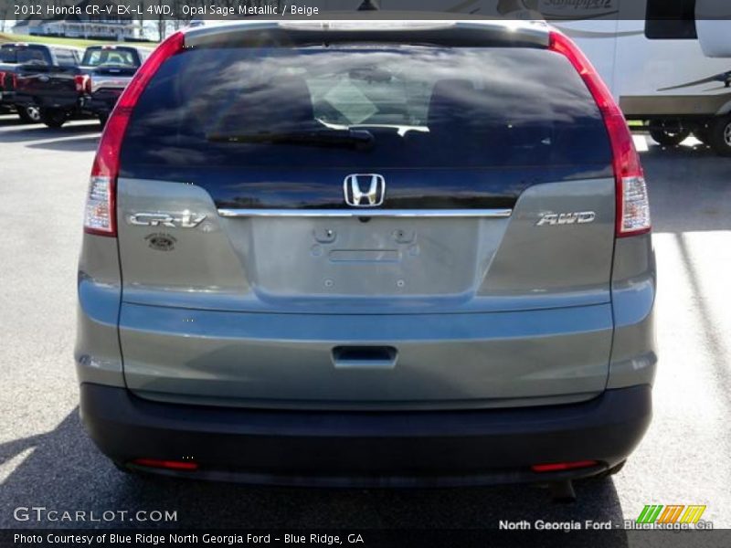 Opal Sage Metallic / Beige 2012 Honda CR-V EX-L 4WD