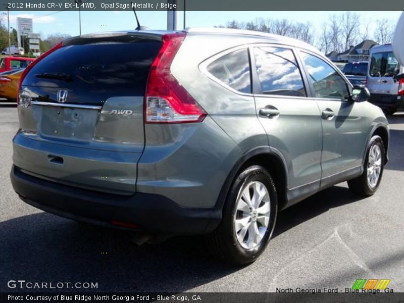 Opal Sage Metallic / Beige 2012 Honda CR-V EX-L 4WD