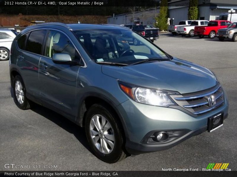 Opal Sage Metallic / Beige 2012 Honda CR-V EX-L 4WD