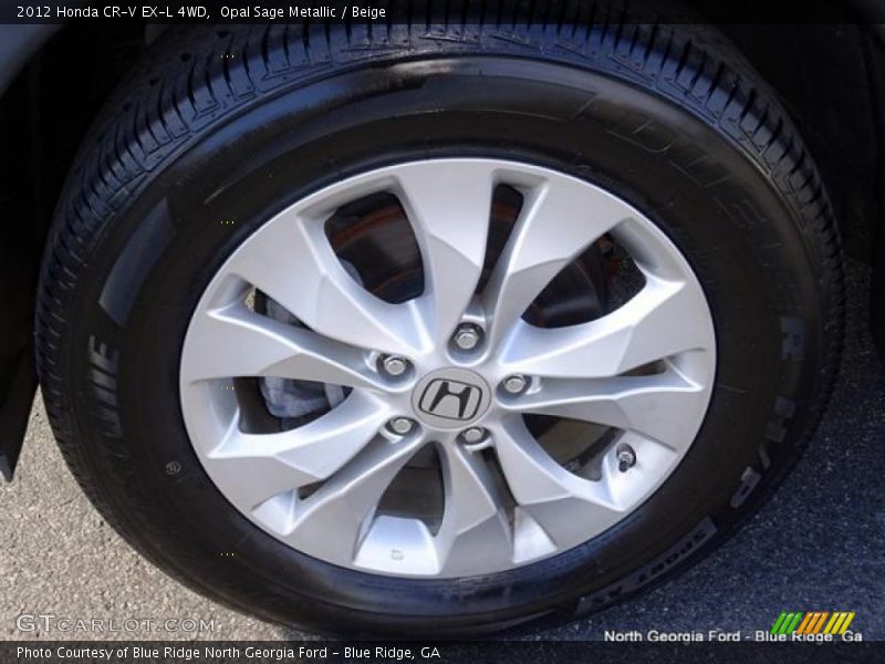 Opal Sage Metallic / Beige 2012 Honda CR-V EX-L 4WD