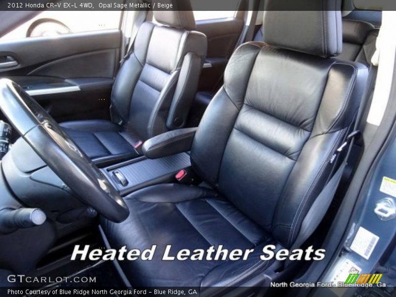 Opal Sage Metallic / Beige 2012 Honda CR-V EX-L 4WD