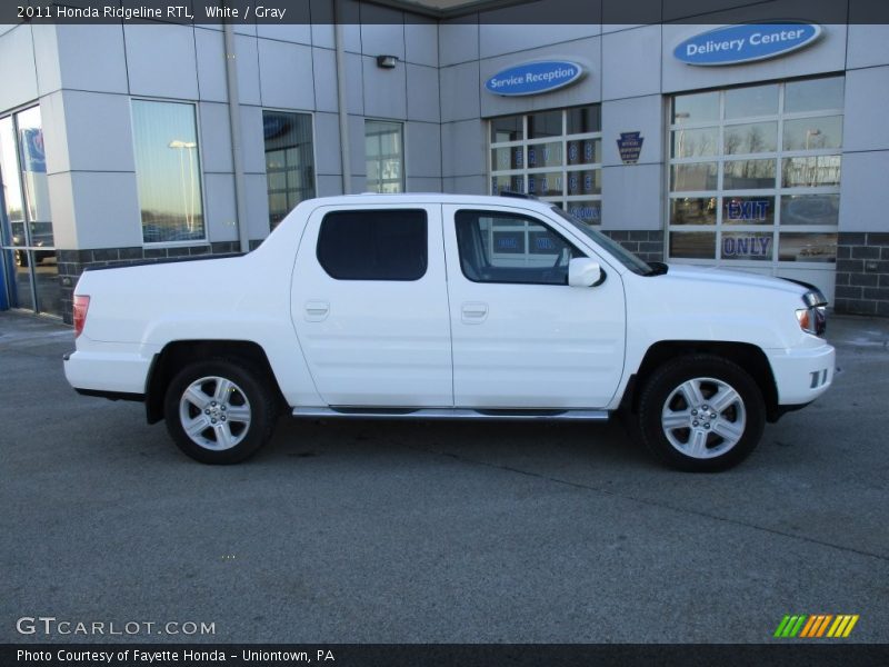 White / Gray 2011 Honda Ridgeline RTL