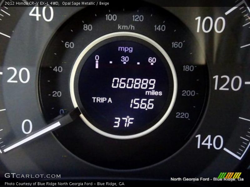 Opal Sage Metallic / Beige 2012 Honda CR-V EX-L 4WD