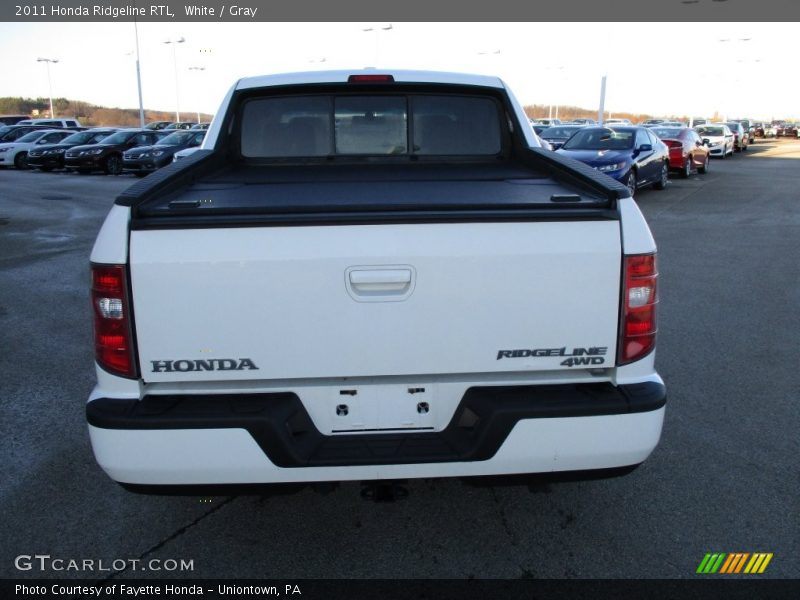 White / Gray 2011 Honda Ridgeline RTL