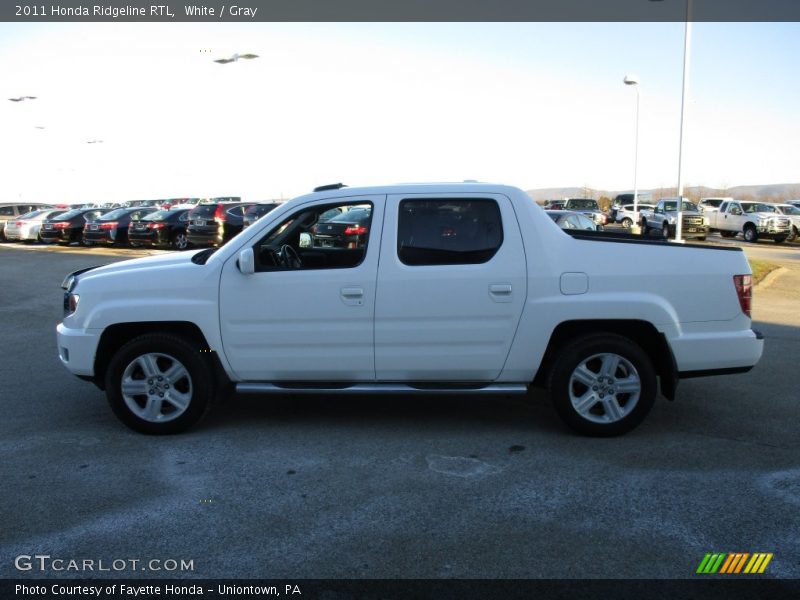 White / Gray 2011 Honda Ridgeline RTL