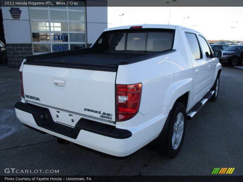 White / Gray 2011 Honda Ridgeline RTL