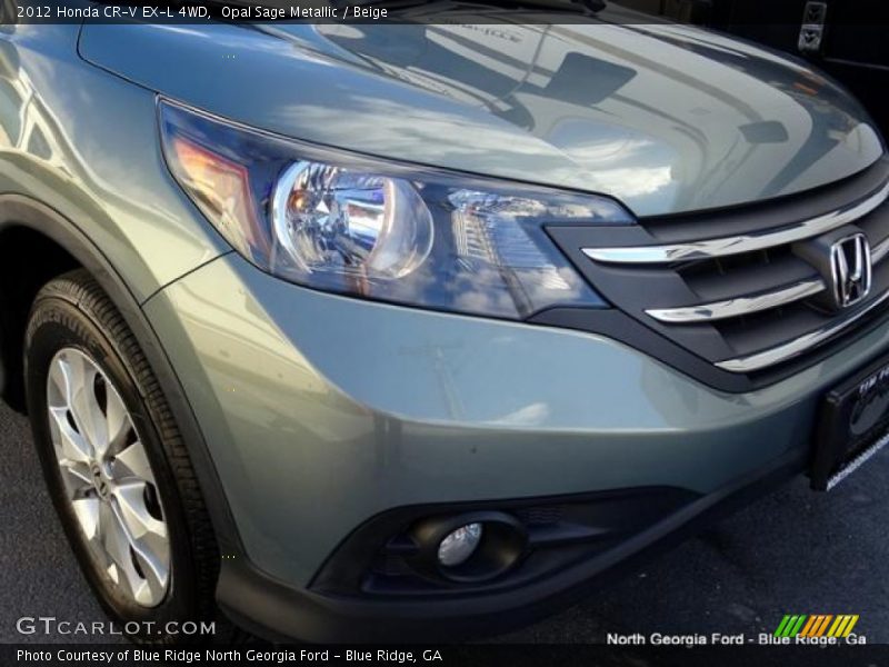 Opal Sage Metallic / Beige 2012 Honda CR-V EX-L 4WD