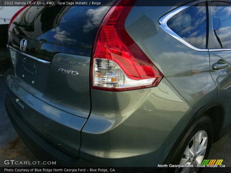 Opal Sage Metallic / Beige 2012 Honda CR-V EX-L 4WD