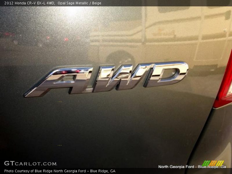 Opal Sage Metallic / Beige 2012 Honda CR-V EX-L 4WD