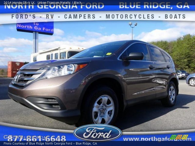 Urban Titanium Metallic / Black 2014 Honda CR-V LX