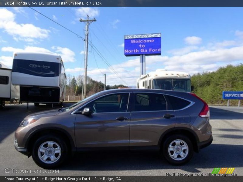 Urban Titanium Metallic / Black 2014 Honda CR-V LX